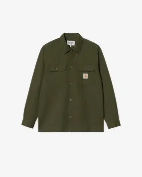 L/S CRAFT SHIRT - OFFICE GREEN