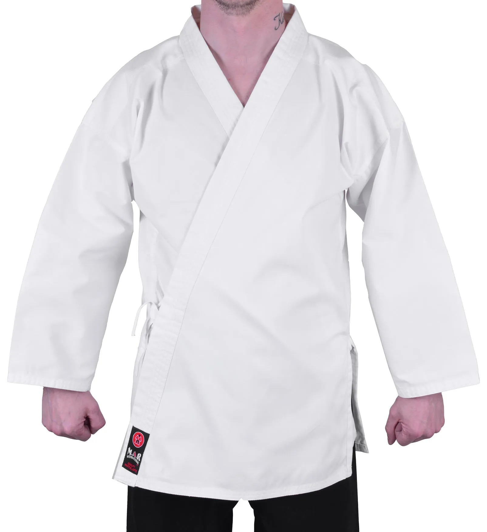 MAR-019A | Traditional White Karate Jacket