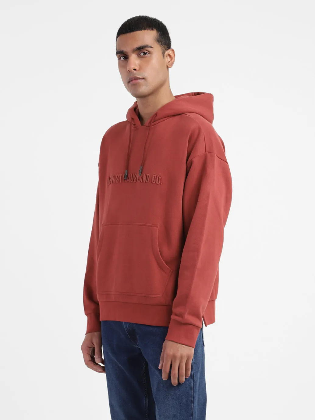 Men's Solid Hooded Sweatshirt