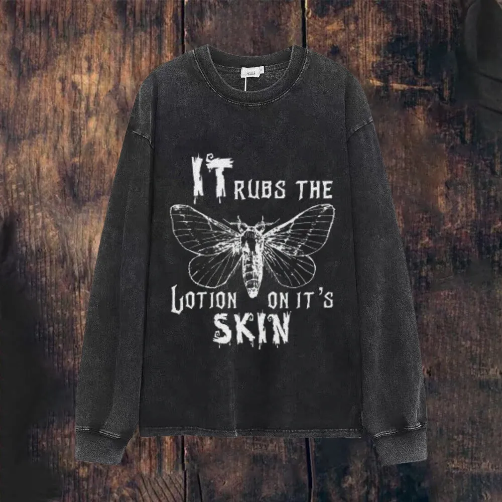 Mens Vintage Butterfly Print Sweatshirt