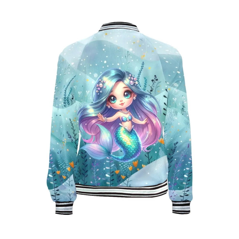 Mermaid Bomber Jacket for Women