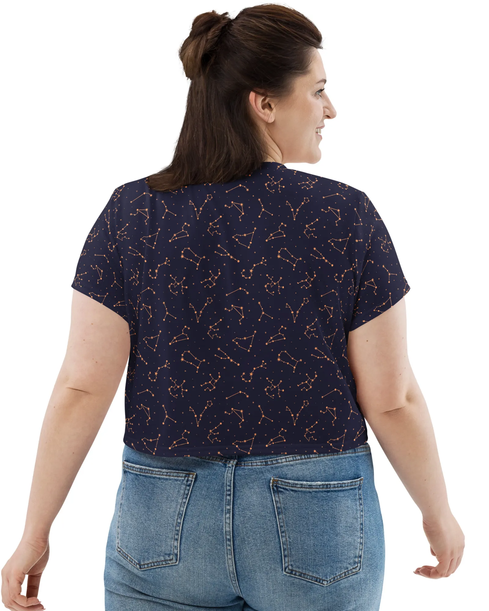 Midnight Constellations Crop Tee