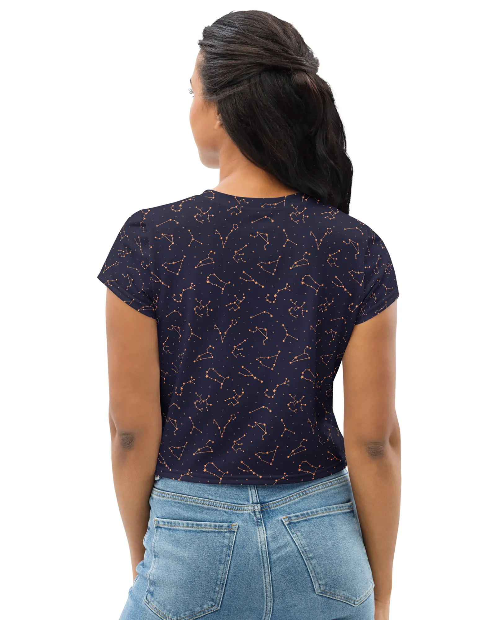 Midnight Constellations Crop Tee