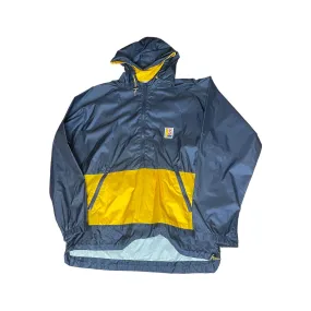 Navy Blue   Yellow Stussy Anorak - Small