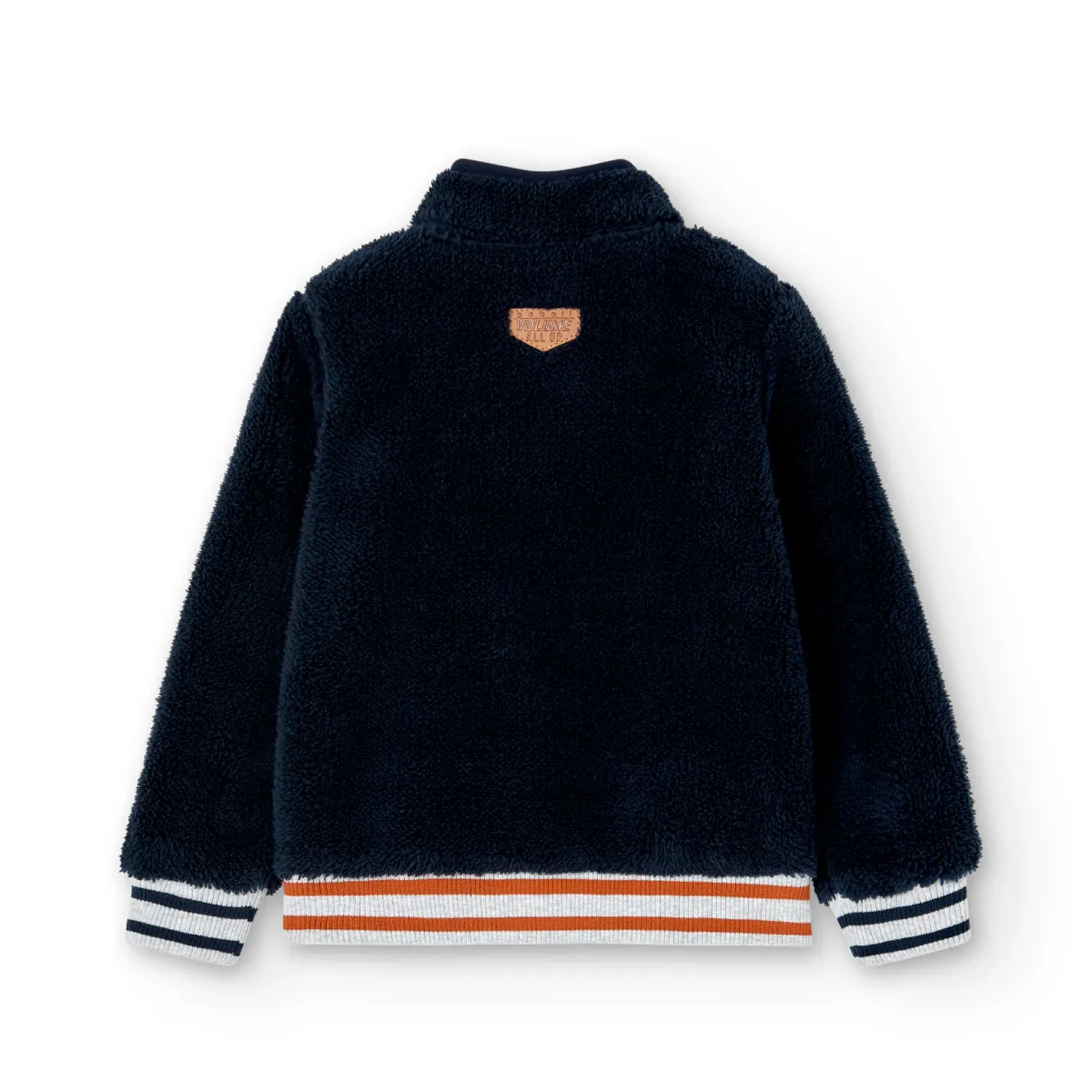 Navy Fleece Banded Jacket