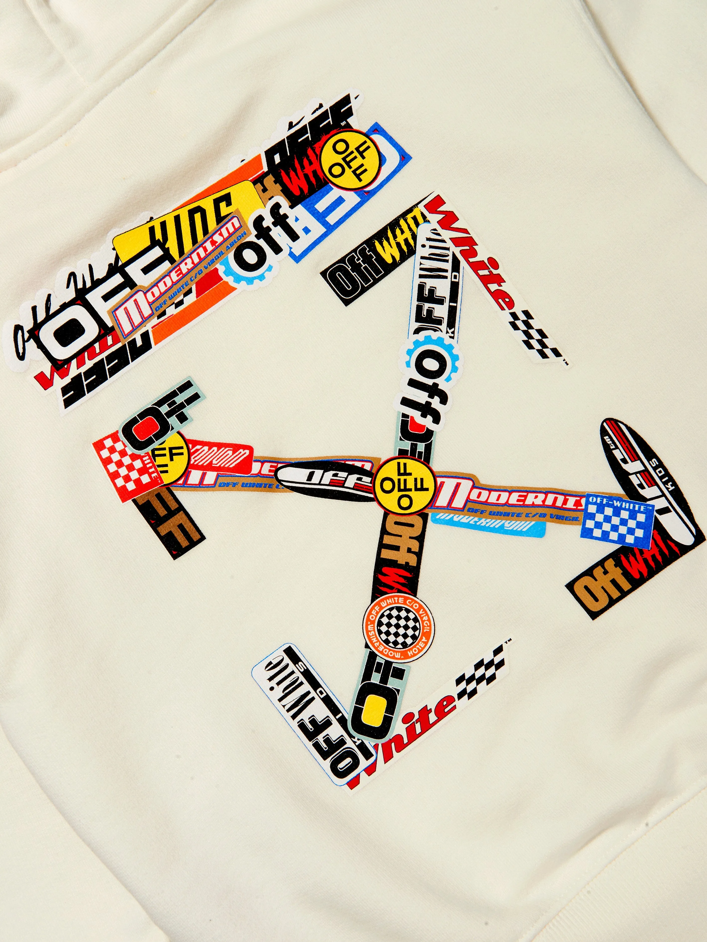 Off-White Boys Cotton Racing Arrow Hoodie