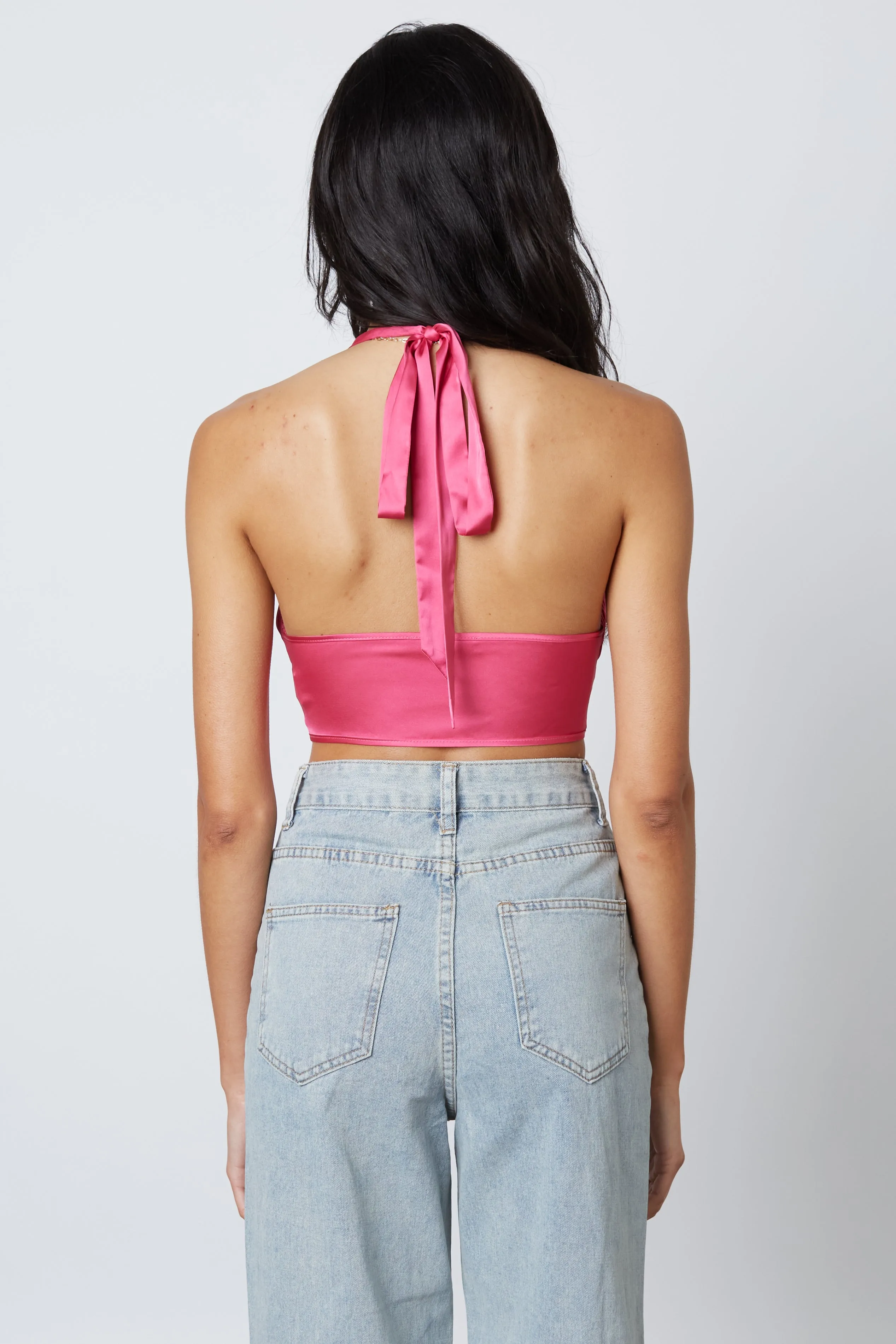 Pleated Halter Top