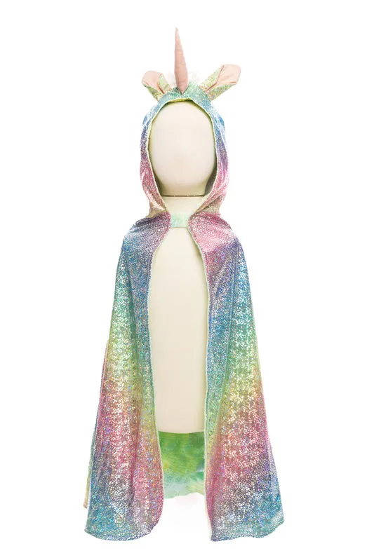 Rainbow Reversible Unicorn Dragon Cape