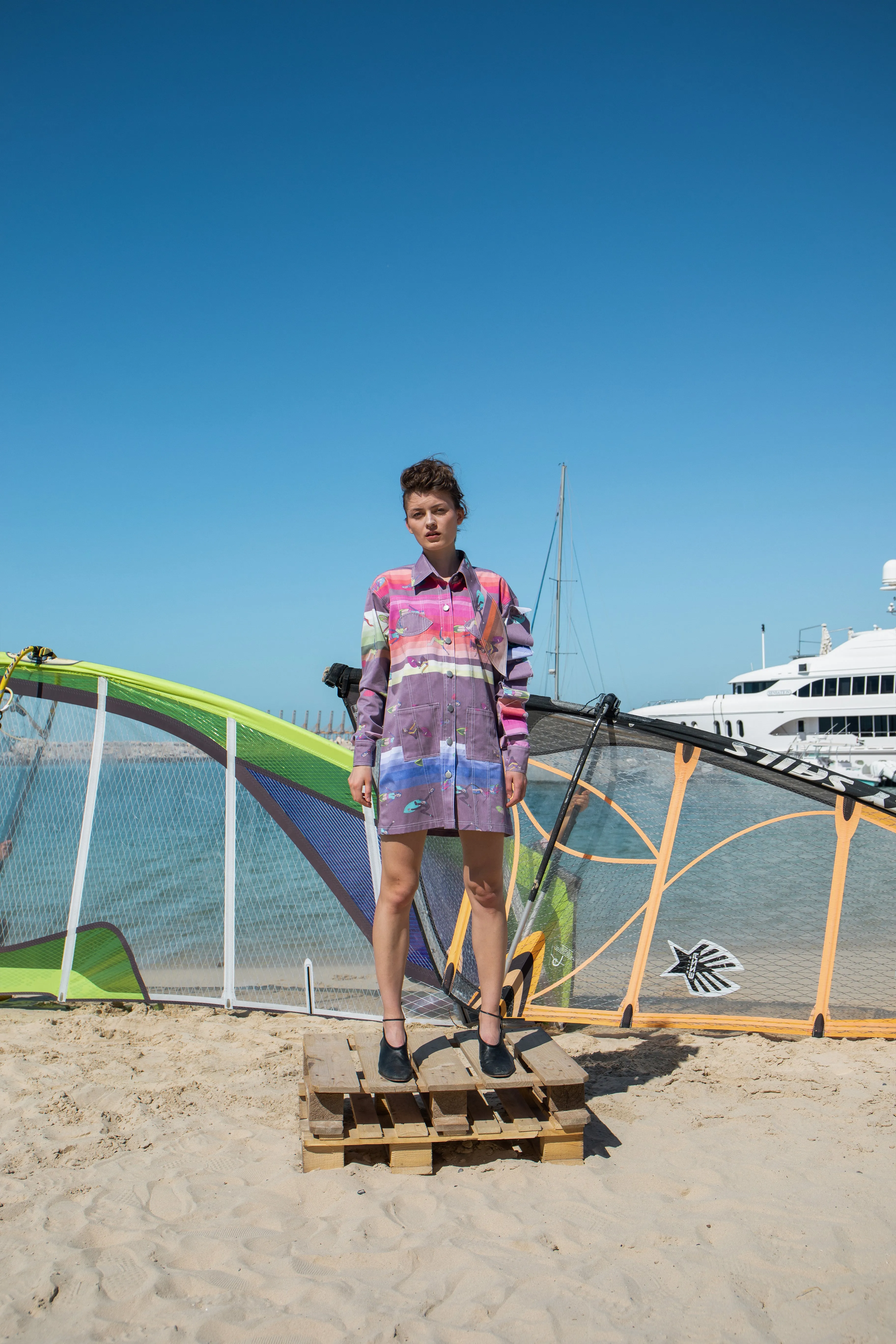 Rainbow Wakesurfer Girls Jacket