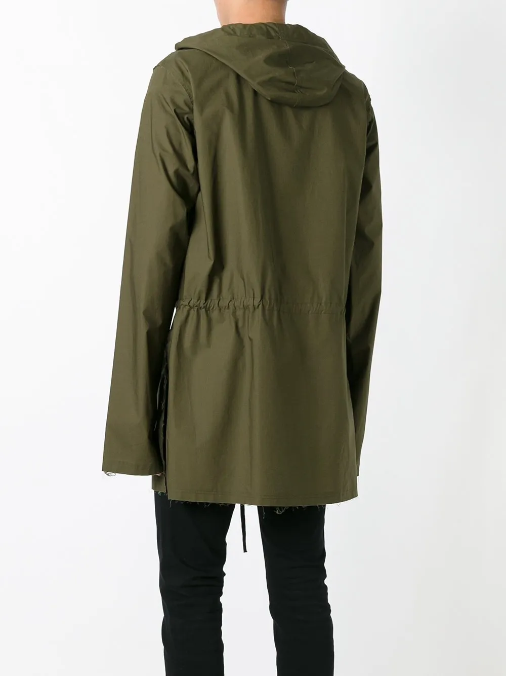 Raw Umber Cotton Poplin Hooded Jacket Jim