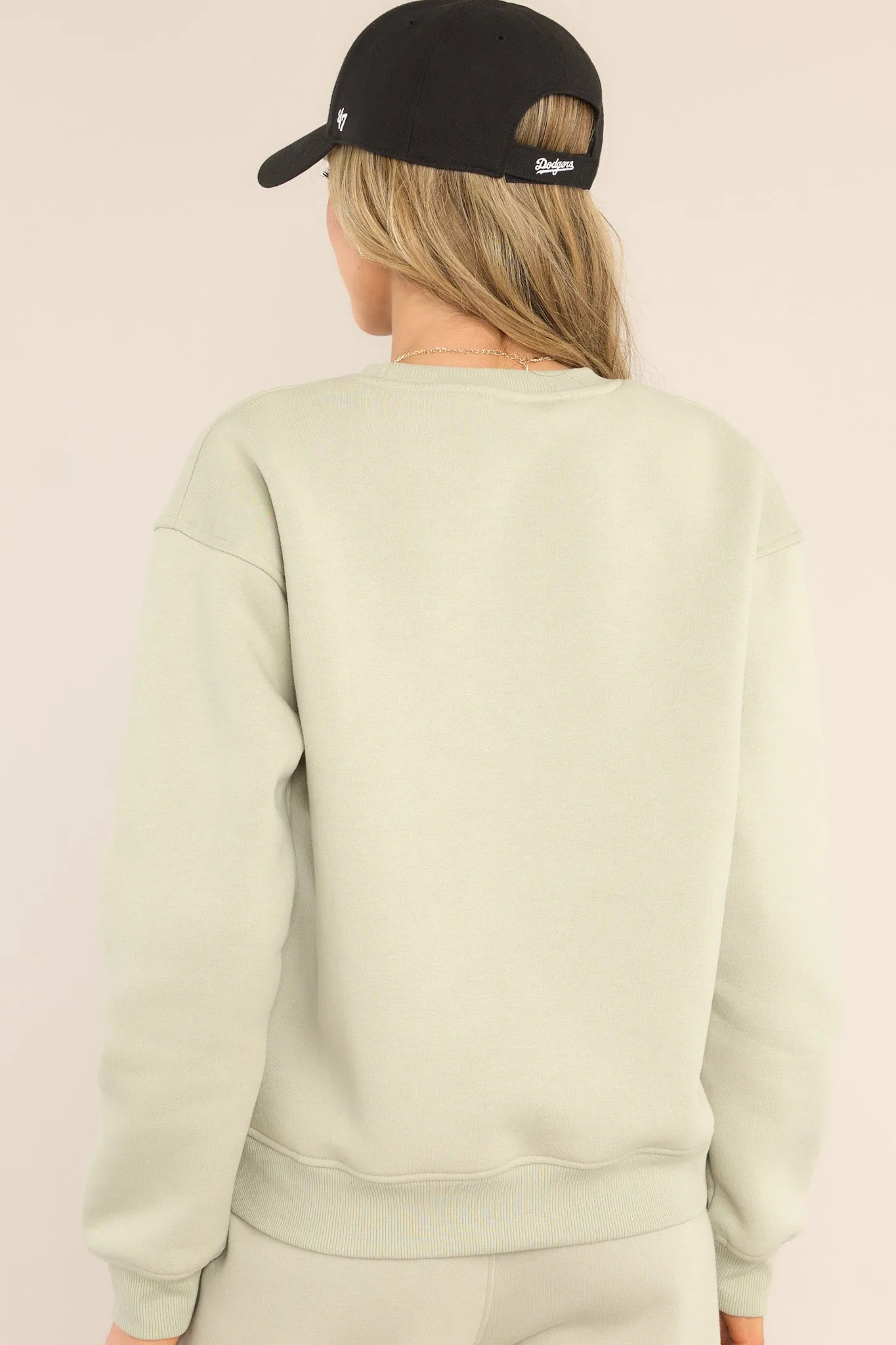 Read It And Weep Marsh Green Crew Neck Sweatshirt