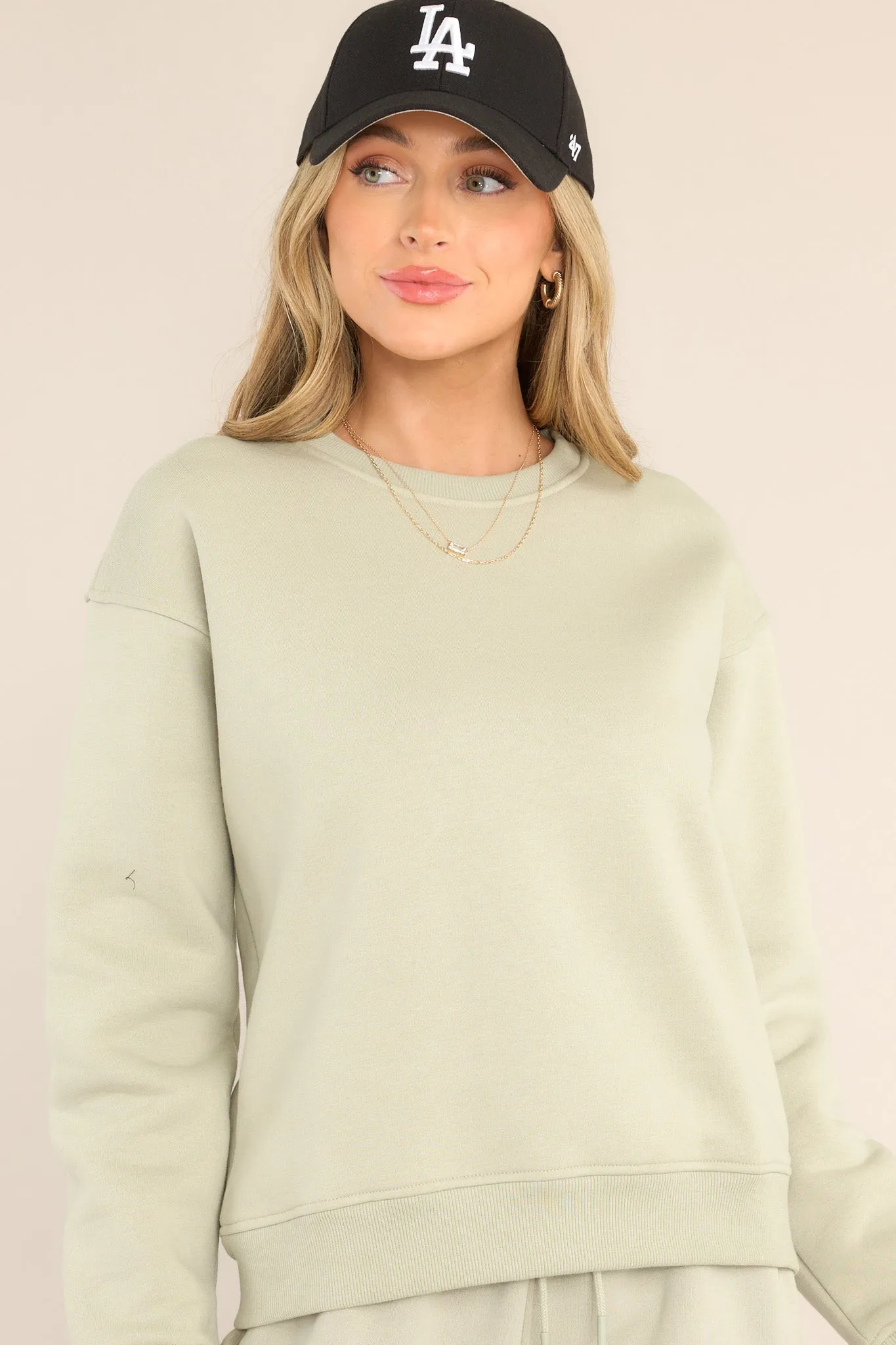 Read It And Weep Marsh Green Crew Neck Sweatshirt