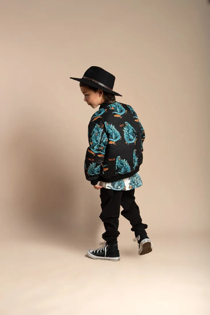 ROCK YOUR BABY - HELLO DINO ZIP FRONT JACKET