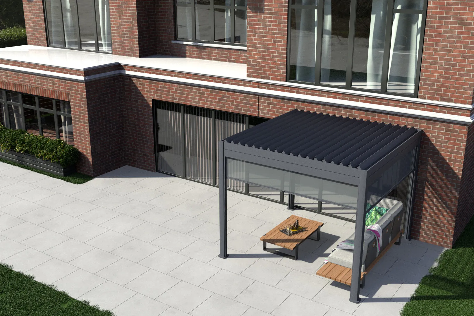 Rota Manual Louvered Pergola 3m x 3m