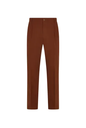 Rust French Drill Casual Trousers