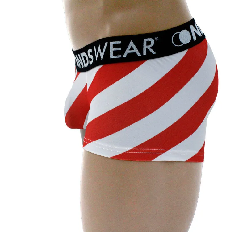 Santa Candy Cane Stripe Boxer Brief By NDSwear®