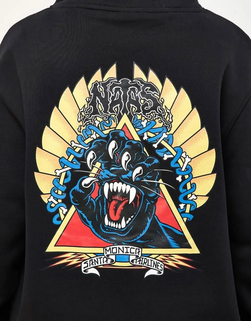 Santa Cruz Natas Screaming Panther Pullover Hoodie - Black