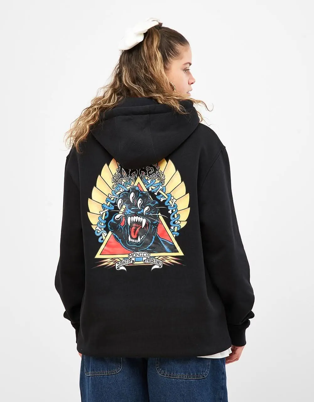 Santa Cruz Natas Screaming Panther Pullover Hoodie - Black