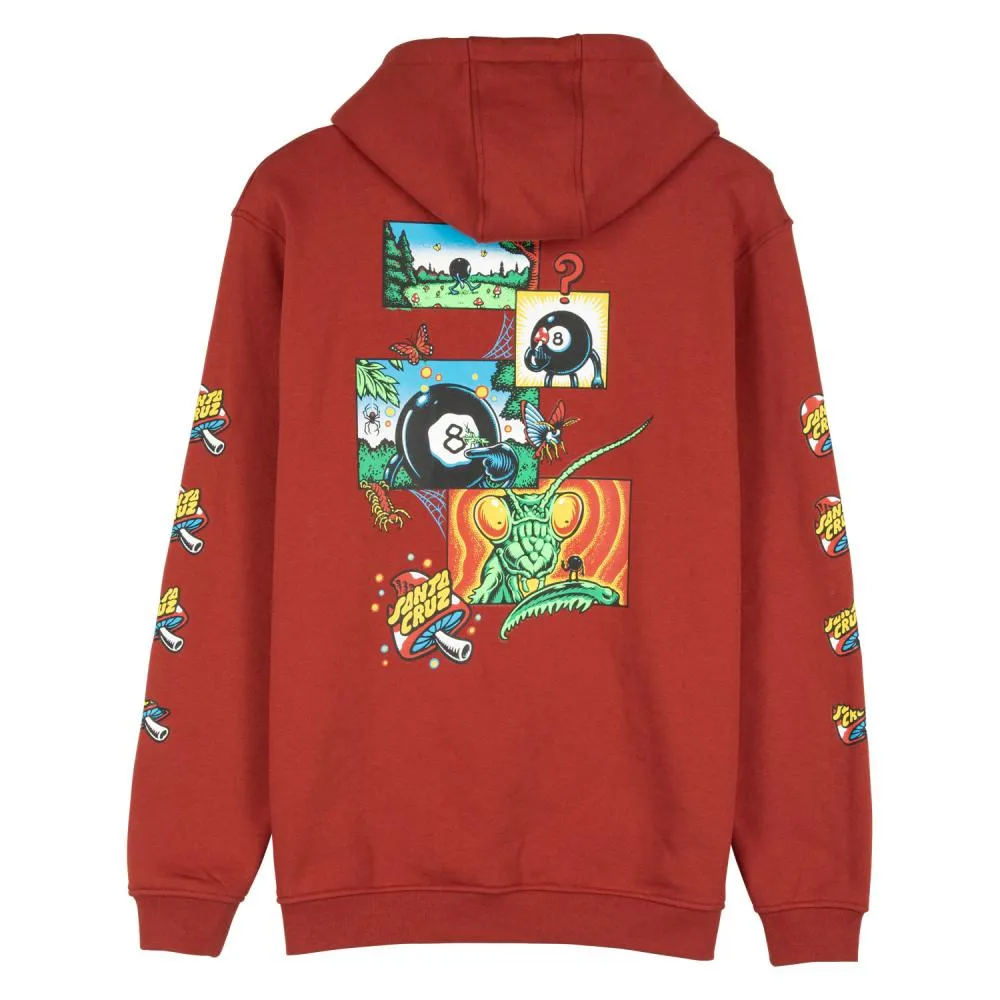 Santa Cruz Winkowski 8Ballr Comic Strip Hoodie - Dark Rust