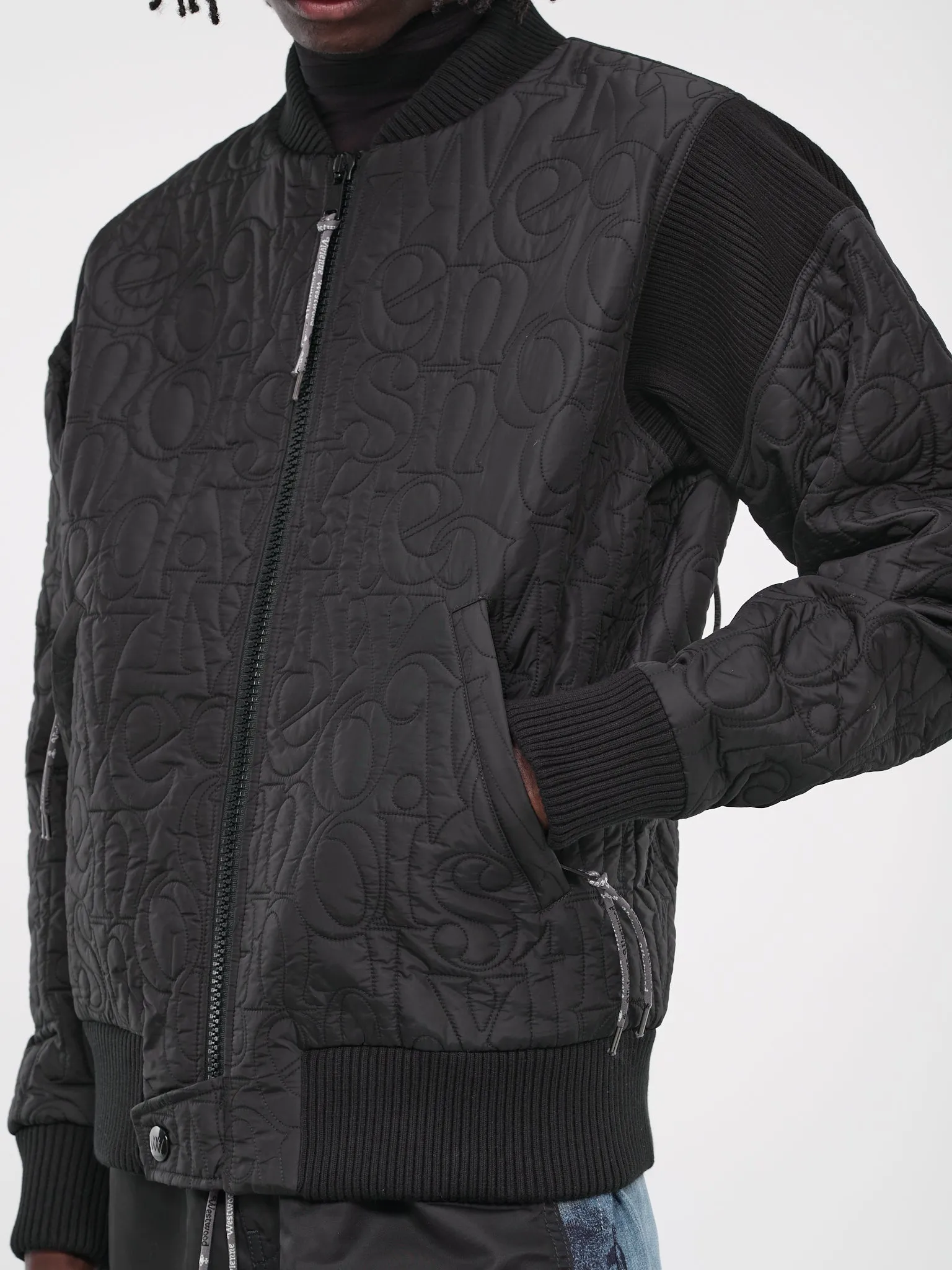 Stripped Cyclist Bomber (33040009-W00PS-PI-N401-BLACK)