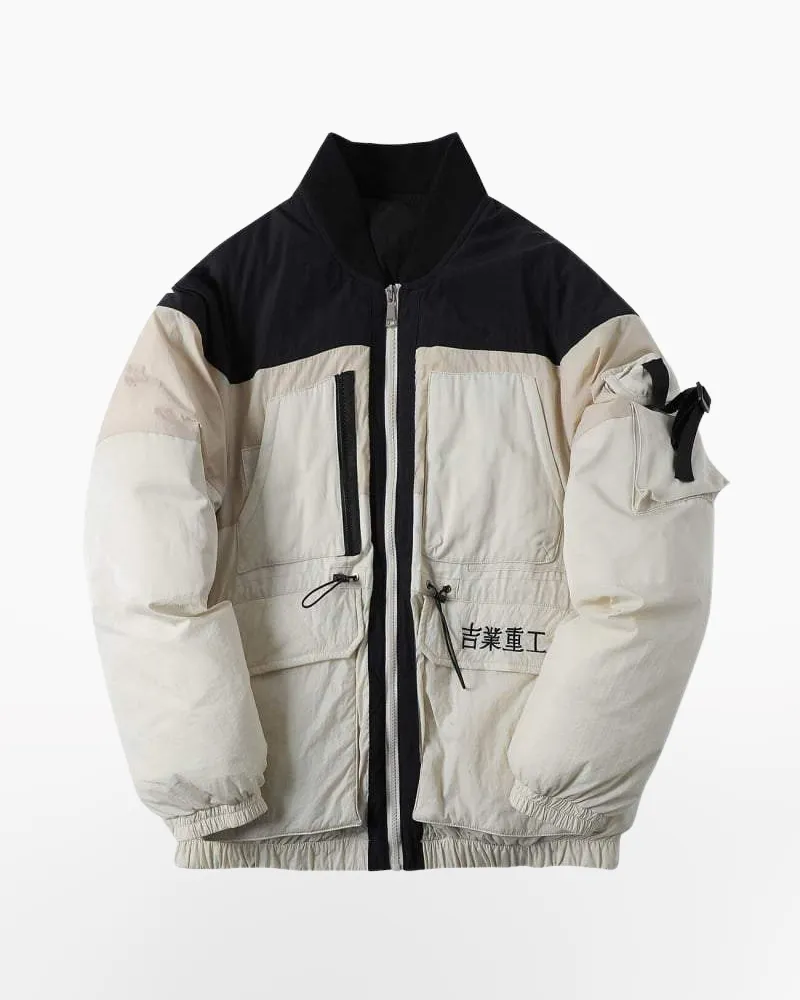 Techwear White Streetwear jacket