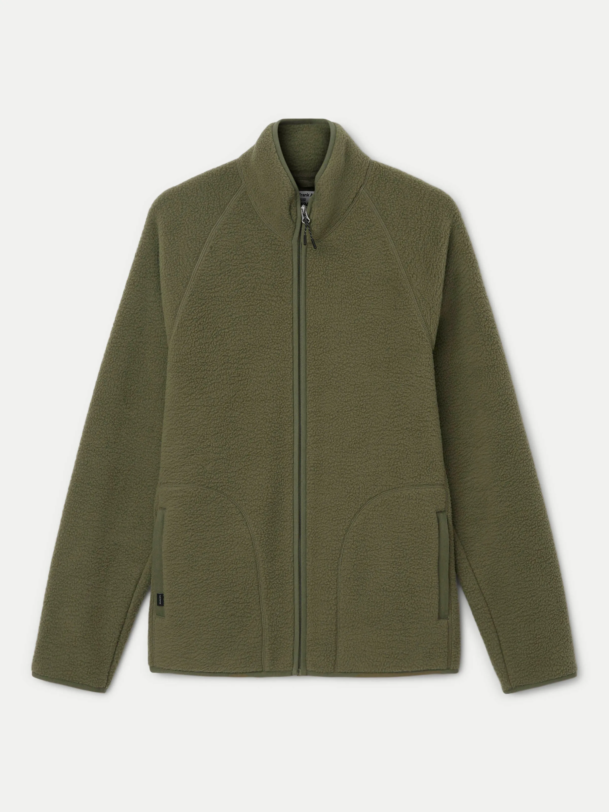 The Axis Polar Fleece Zip Up in Dark Olive