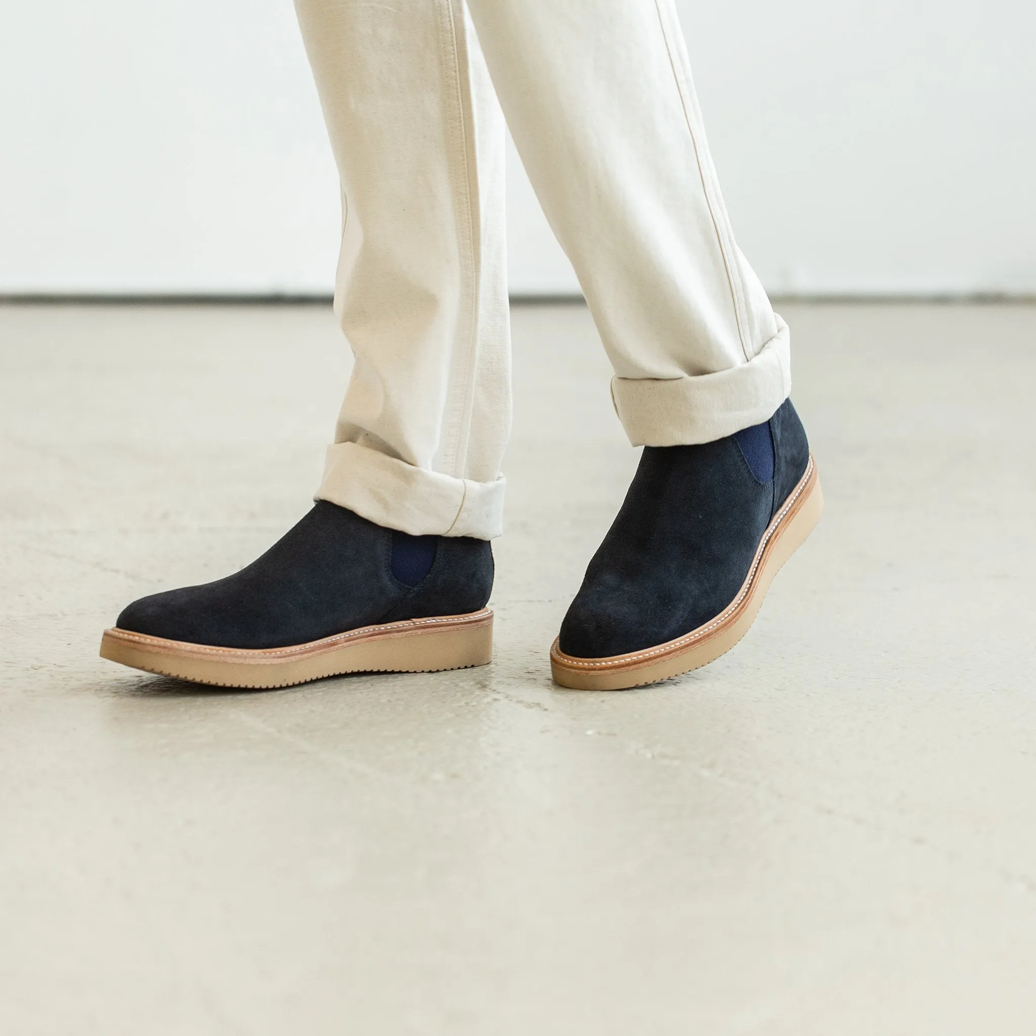 The Ranch Low in Weatherproof Navy Suede