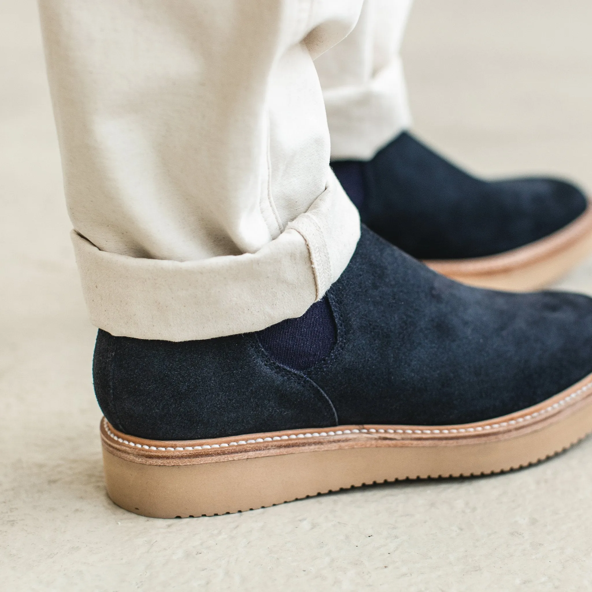 The Ranch Low in Weatherproof Navy Suede