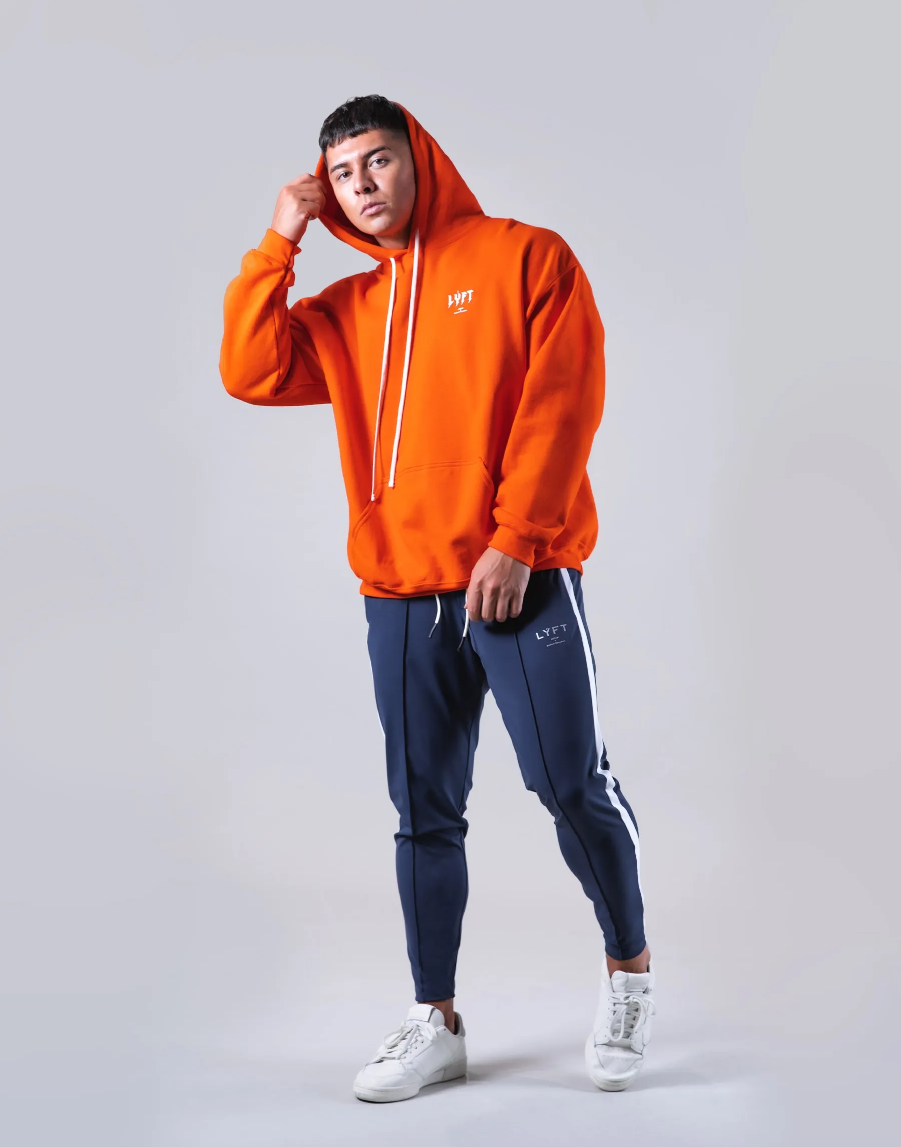 Thunder Logo Pullover Hoodie - Orange