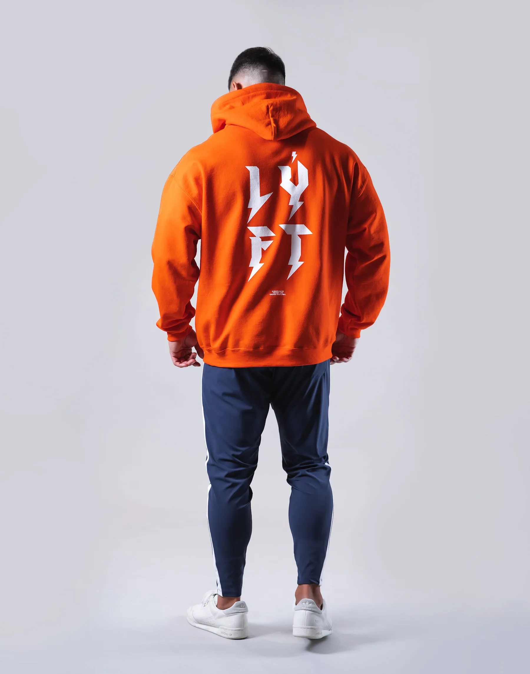 Thunder Logo Pullover Hoodie - Orange