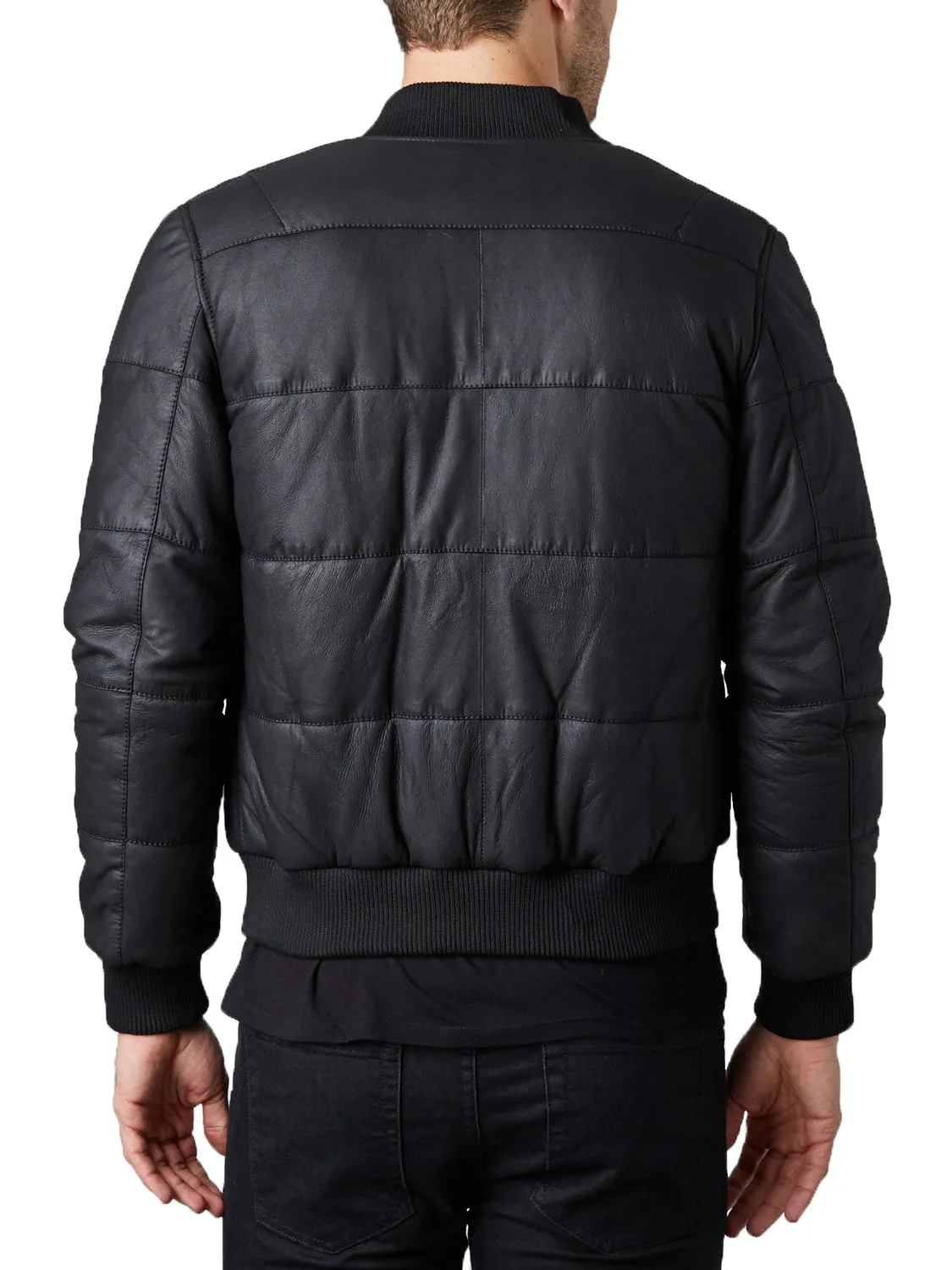 Tween Leather Bomber