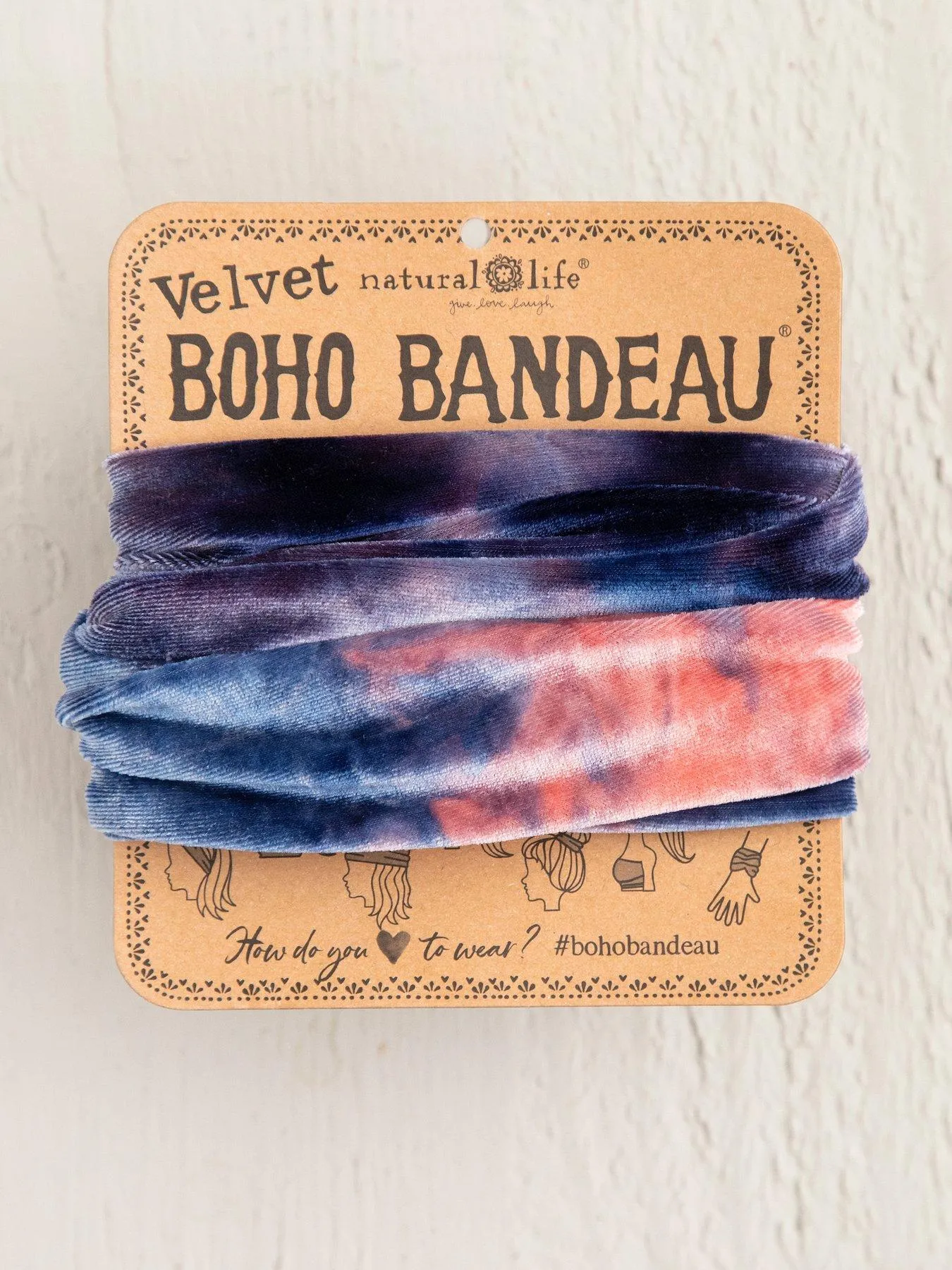 Velvet Navy Boho Bandea