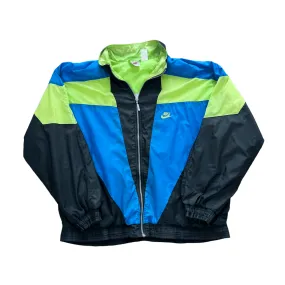 Vintage 90s Black, Blue   Green Nike Jacket - Extra Large