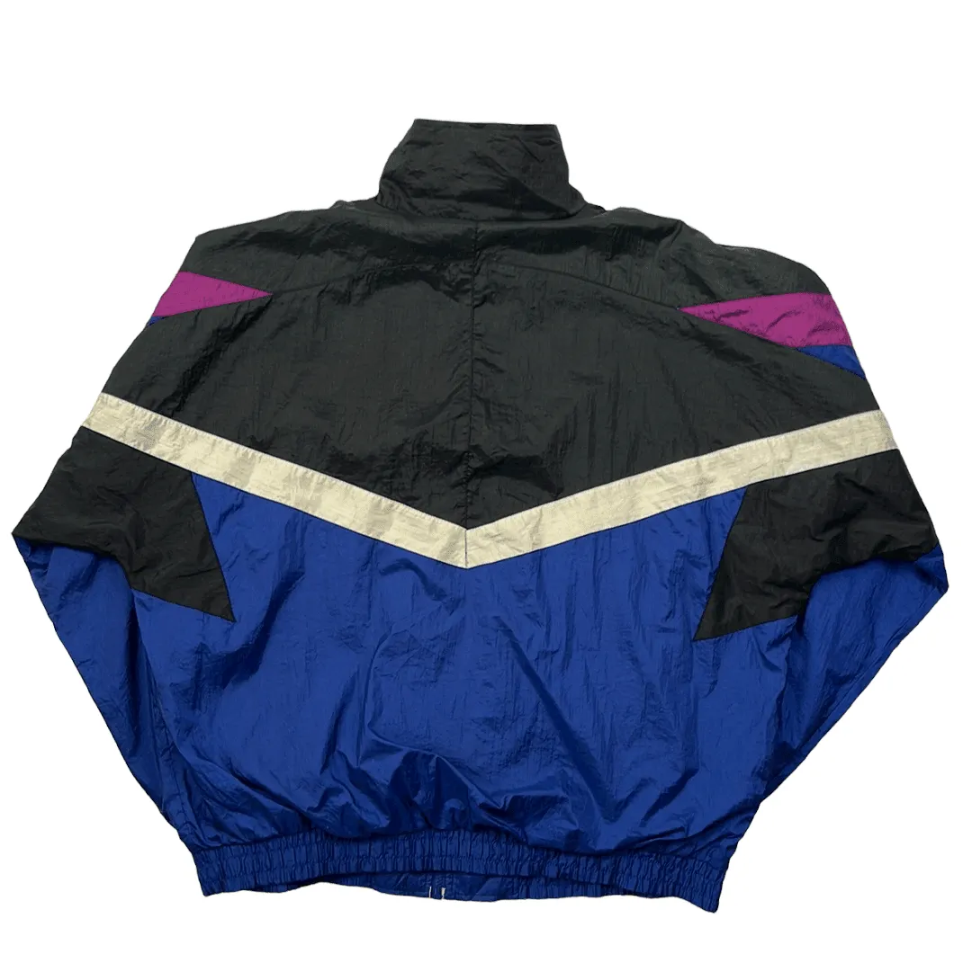 Vintage 90s Black, Blue, White   Purple Team USA Windbreaker Jacket - Large