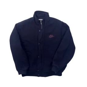 Vintage 90s Navy Blue Nike Air Varsity Jacket - Medium