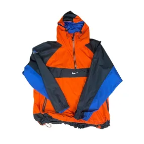 Vintage 90s Orange, Black   Blue Nike ACG Quarter Zip Jacket - Large