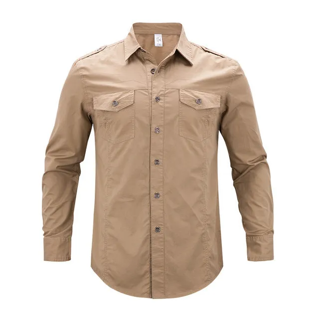 West Louis™ Luxury Long Sleeve Cotton Shirt