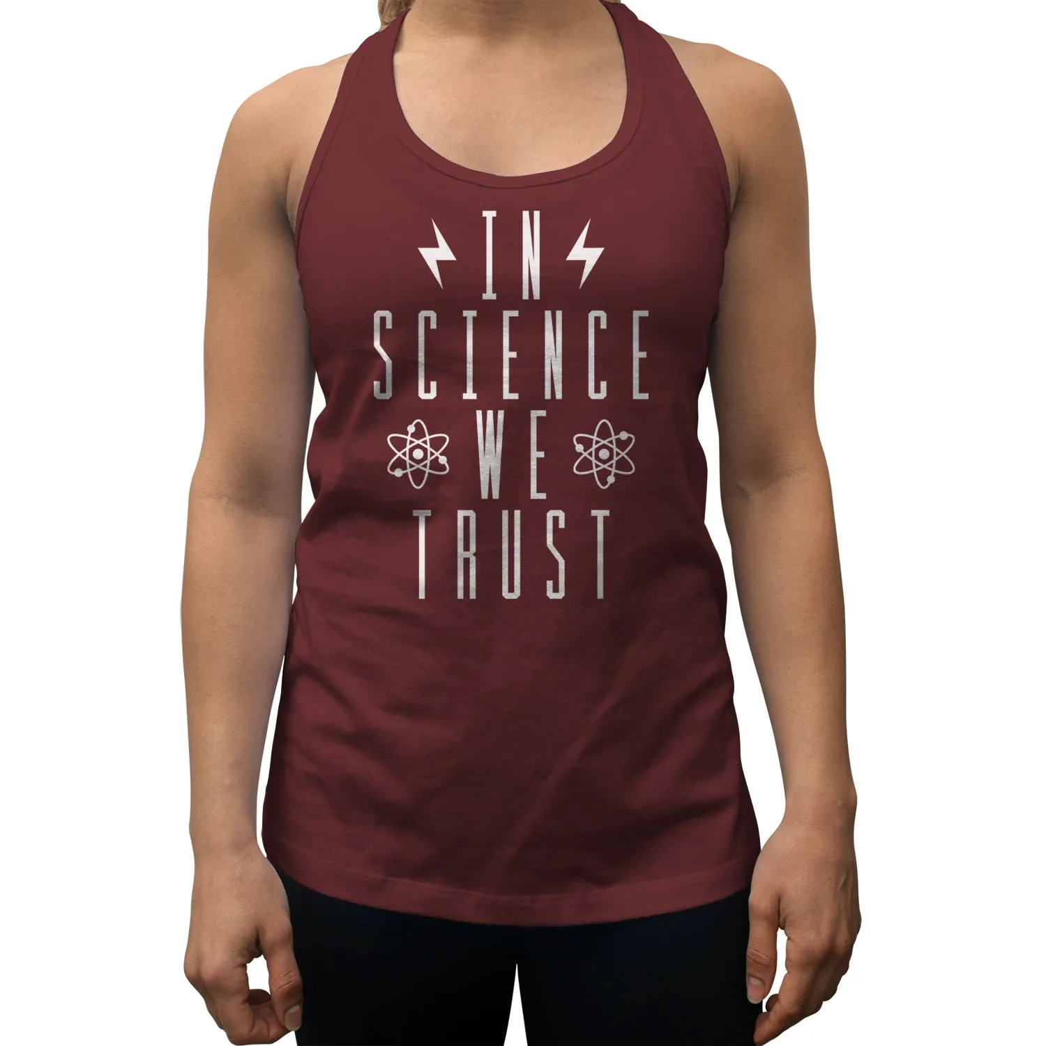 Women's In Science We Trust Racerback Tank Top