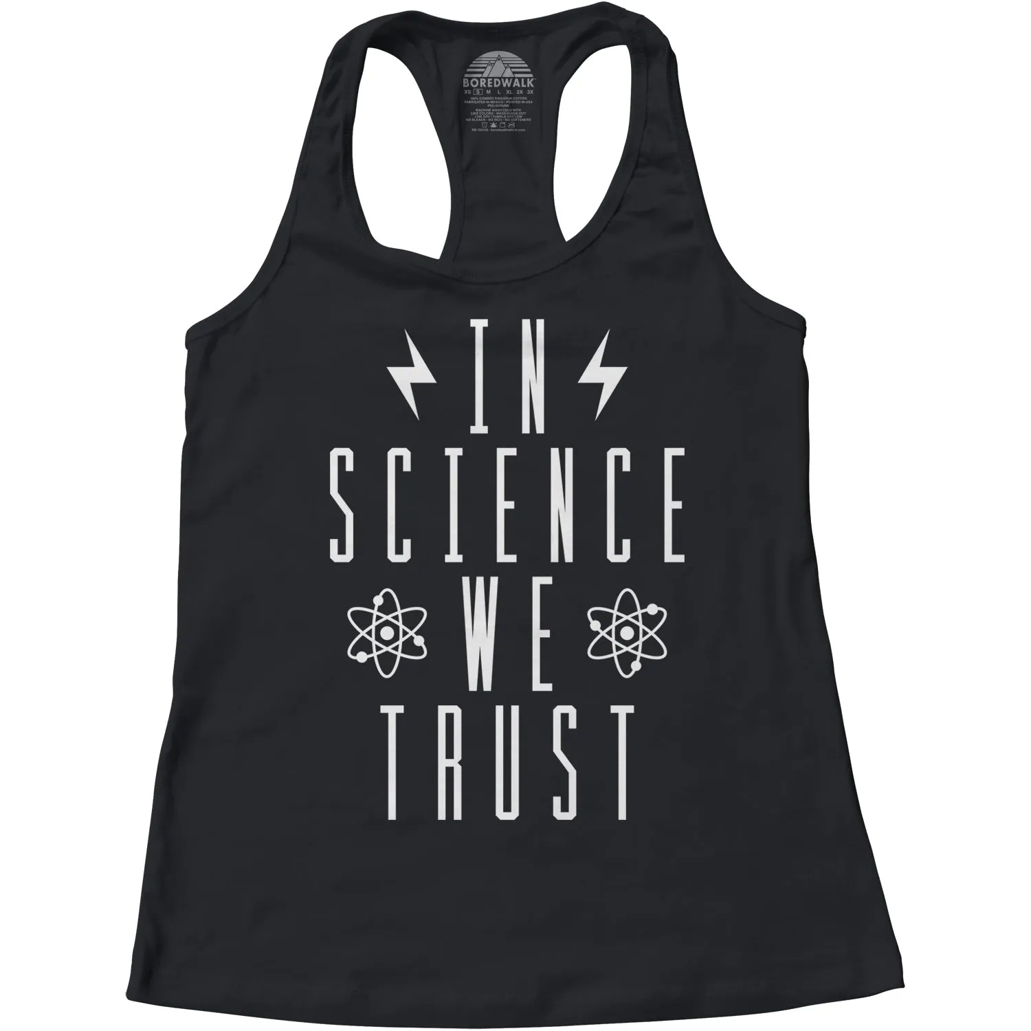 Women's In Science We Trust Racerback Tank Top