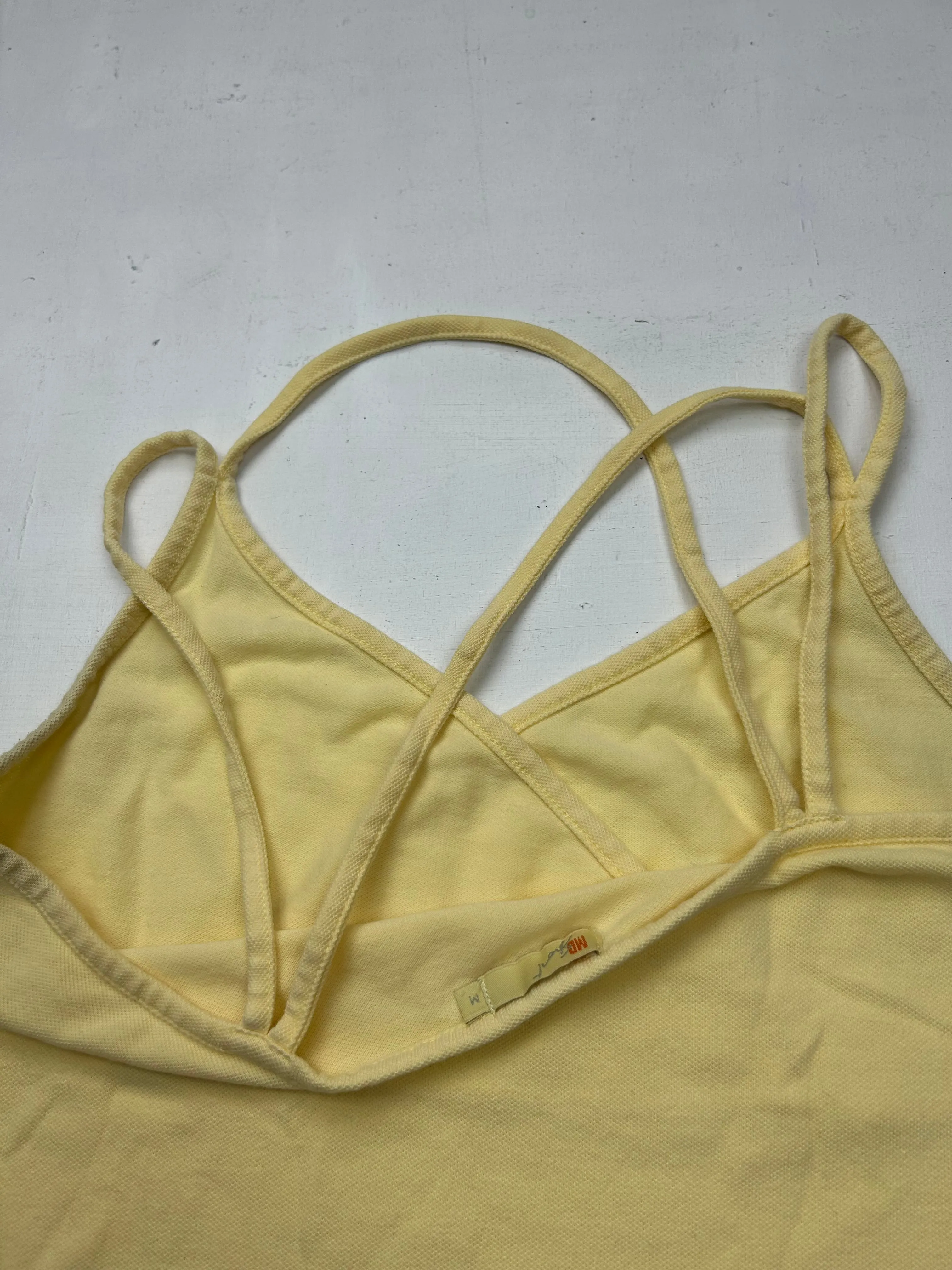 Yellow stretchy cami top (M/L)