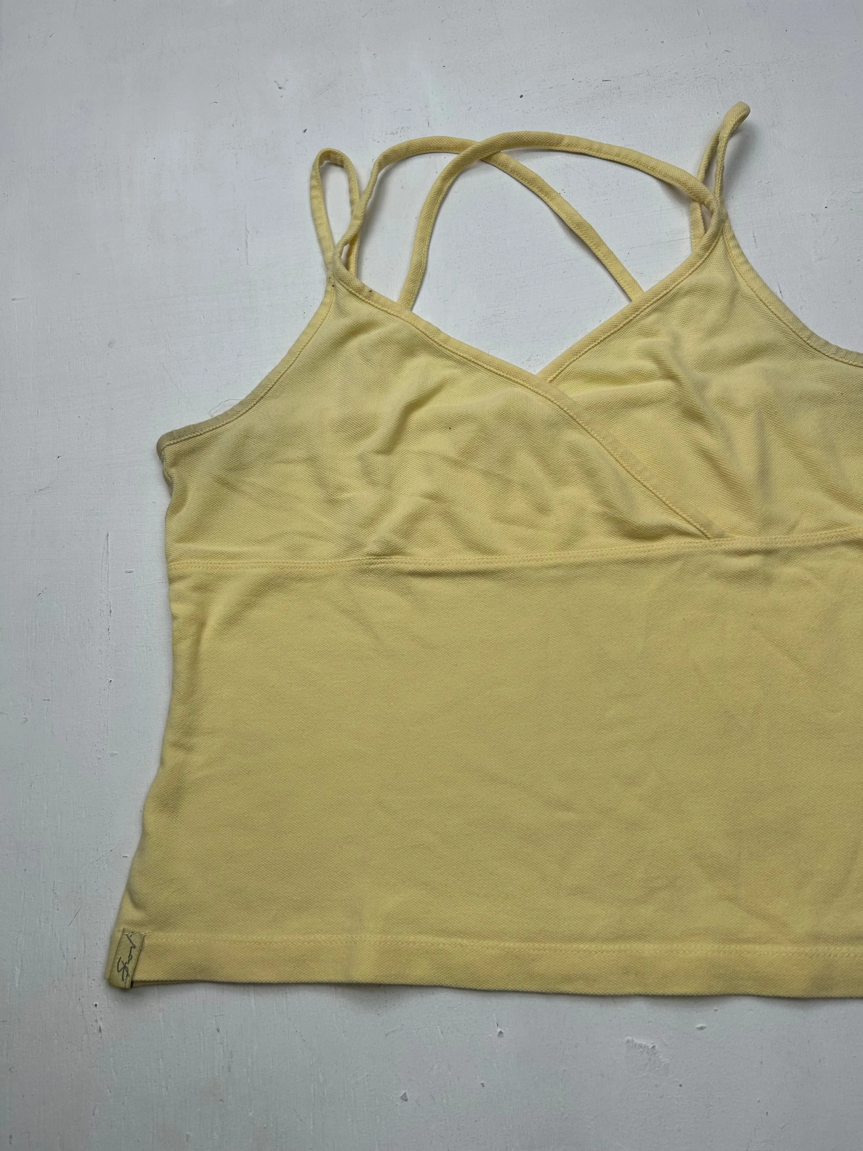 Yellow stretchy cami top (M/L)